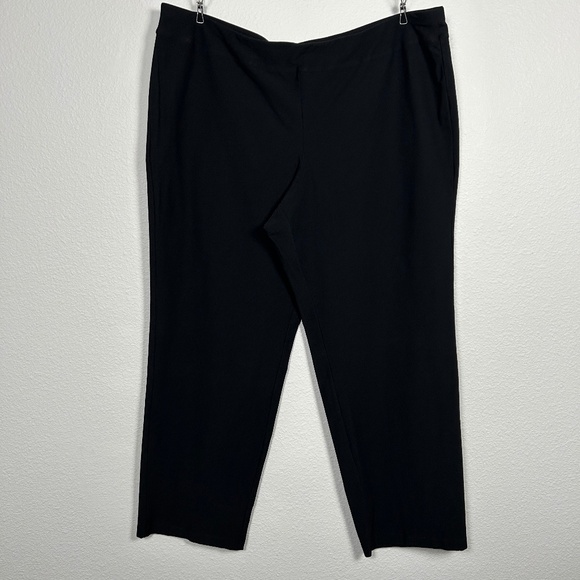 Eileen Fisher plus size 3X Strech crepe pull on pant black NWOT - Picture 1 of 10